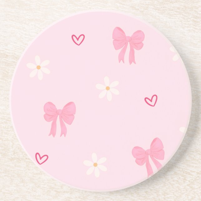 Porta-copos “Penteado Fofo de Coração Floral 🎀🌸 (Frente)