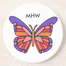 Porta copos personalizada de monograma da Borbolet