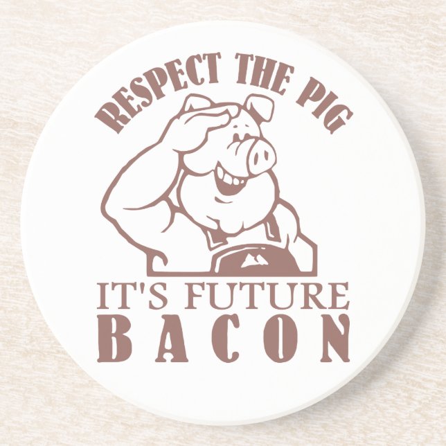 PORTA COPOS personalizada PIG TO BACON (Frente)