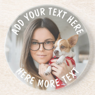 Porta-copos Personalizado Foto e Texto ou Nome Suporte de Aren