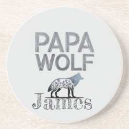 Porta-copos Personalizado Papa Wolf Nature Silhouette