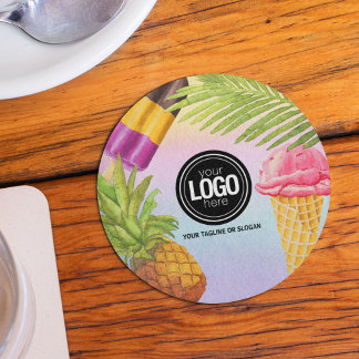 Porta-copos Personalizar o tema do sorvete de cor d'água artís