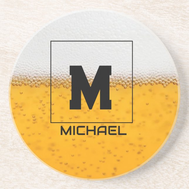 Porta-copos Personalized Frosted Beer Mug with Custom Name (Frente)