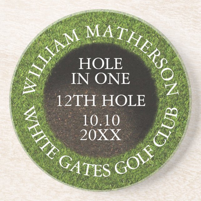 Porta-copos Personalized Golf Hole in One Award (Frente)