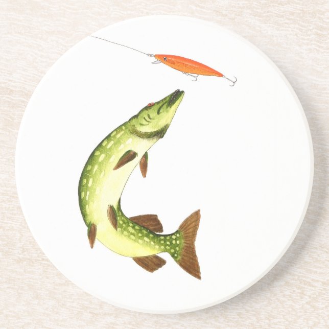Porta-copos Pesca com tubarões (Frente)