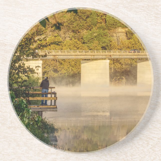 Porta-copos Pesca do outono do Lago Springfield (Frente)
