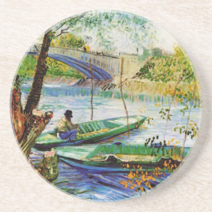 Porta-copos Pescaria na Primavera, Vincent van Gogh. Bela pes