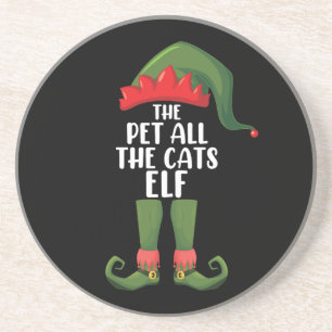Porta-copos Pet All Cats Elf Matching Family Christmas