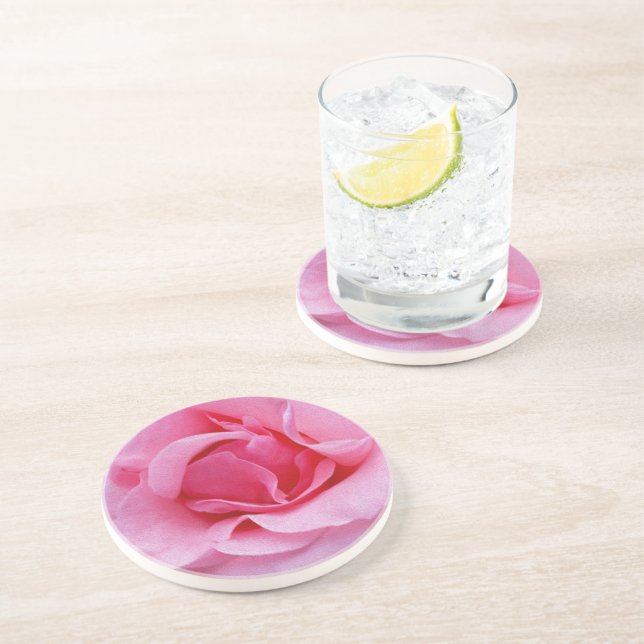 Porta-copos Pétalas rosa rosa cor-de-rosa (Lateral)