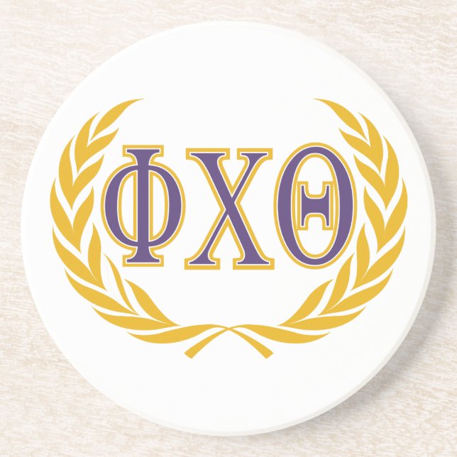 Porta-copos Phi Chi Theta | Grego com Coroa (Frente)