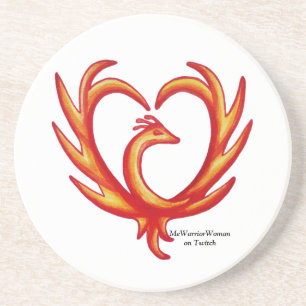 Porta-copos Phoenix Heart, MeWarriorWoman no Twitch