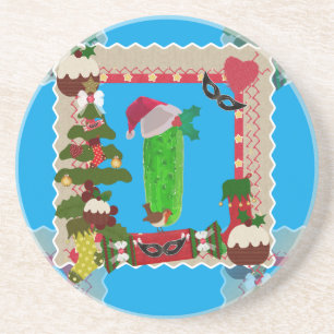 Porta-copos picles de natal feio