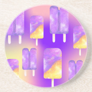 Porta-copos Picolé de ouro roxo do arco-íris do Verão de Mikit