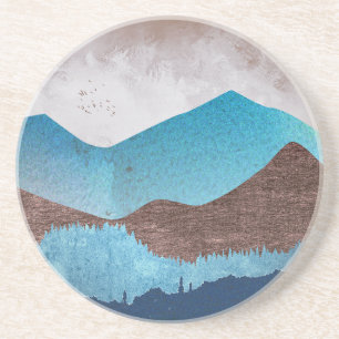 Porta-copos Picos da Montanha Azul