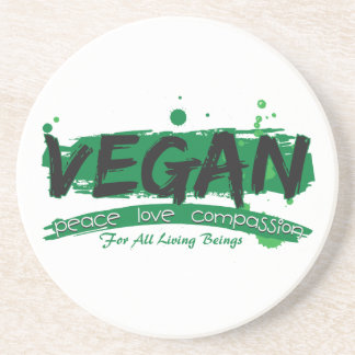 Porta-copos Piedade do amor da paz do Vegan