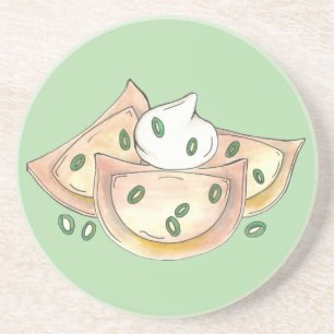 Porta-copos Pierogies Polonês Dumplings Ucranianos Pierogi Com