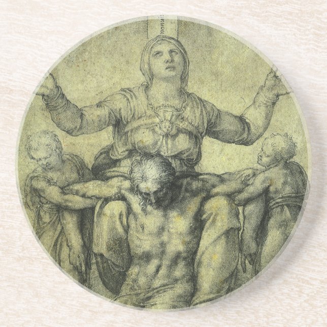 Porta-copos Pieta para Vittoria Colonna por Michelangelo (Frente)