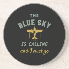 Porta-copos Piloto De Avião Vintage Engraçado Céu Azul Está Ch