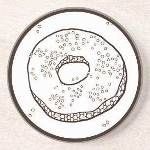 PORTA-COPOS PINGENTE DE PEDRA ARENOSA REDONDO KNIT DONUT