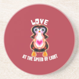 Porta-copos Pinguim Presente Amor à Velocidade da Luz