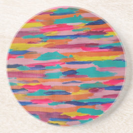 Porta-copos Pink Abstract Stripes 