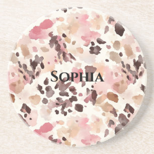 Porta-copos Pink Cream Brown Leopardo Natal