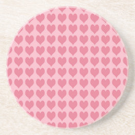 Porta-copos Pink Hearts Seamless Pattern