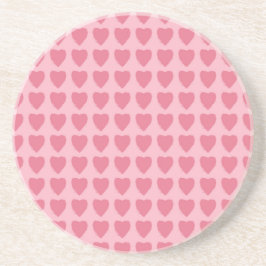 Porta-copos Pink Hearts Seamless Pattern