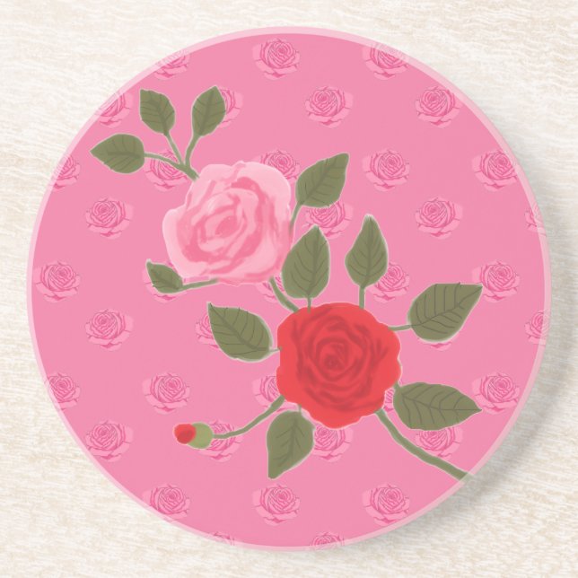 Porta-copos Pink roses (Frente)