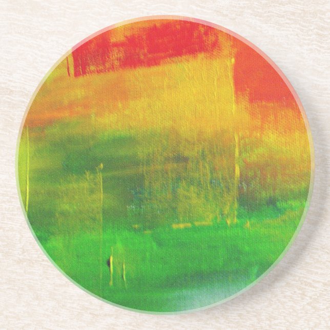 Porta-copos pintura abstrato (Frente)