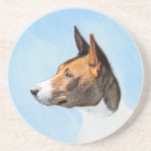 Porta-copos Pintura Basenji - Arte Original Custa