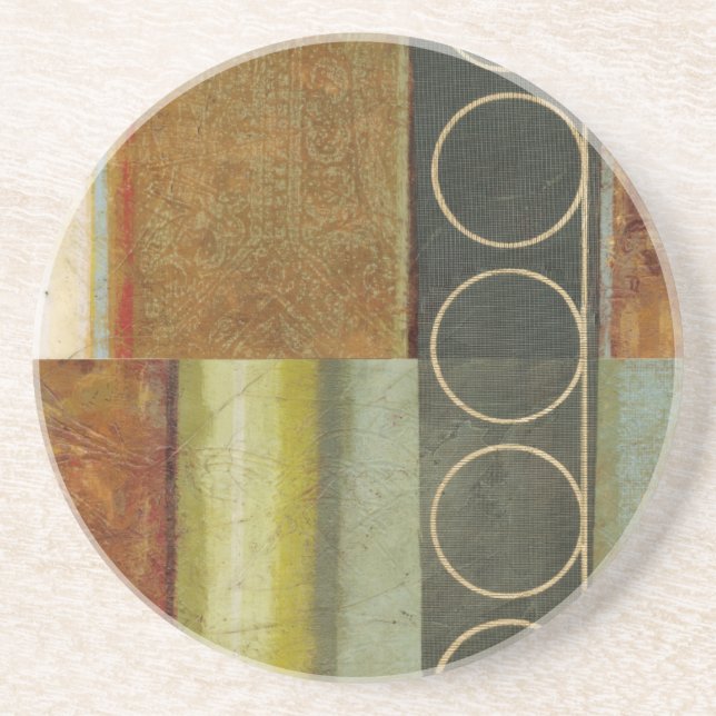 Porta-copos Pintura de Abstrato multitexturizada pelo Vision S (Frente)