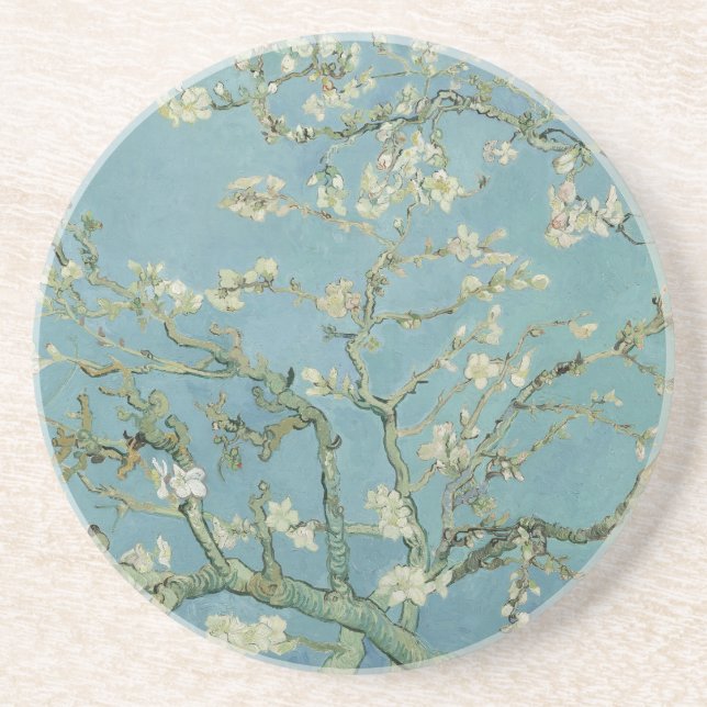 Porta-copos Pintura de Almond Blossoms por Van Gogh (Frente)
