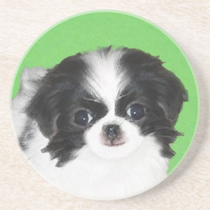 Porta-copos Pintura De Cachorro Japonês - Arte Original De Cac