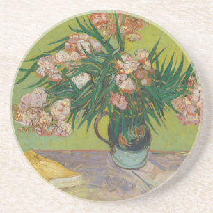 Porta-copos pintura de flores de oleandro de Vincent Van Gogh