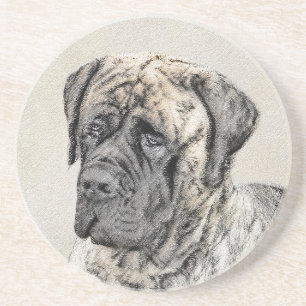 Porta-copos Pintura de Mastiff Inglês (Brindle) - Arte Canina
