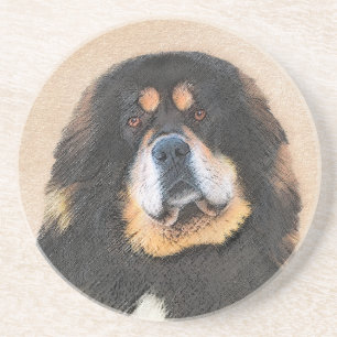 Porta-copos Pintura de Mastiff Tibetano - Arte de Cachorro Ori