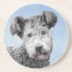 Porta-copos Pintura De Pumi - Arte De Cão Original Bonita