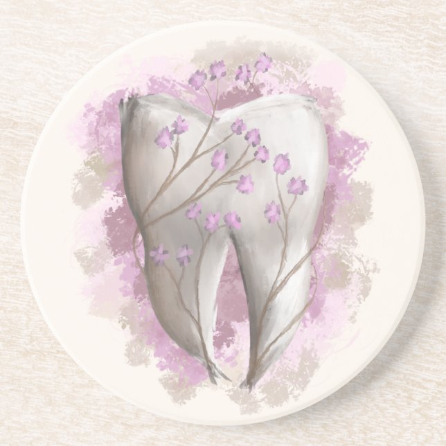 Porta-copos Pintura dos dentes. Dentista, Modelo de Dental Ass (Frente)