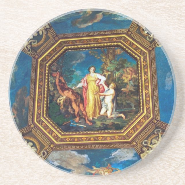 Porta-copos Pintura mural no museu do vaticano (Frente)