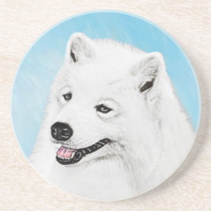 Porta-copos Pintura Samoyed - Arte Cachorra Original