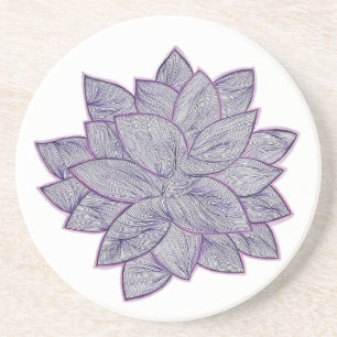 Porta-copos Pires Botânico Mínimo – Flor Desenhada à Mão