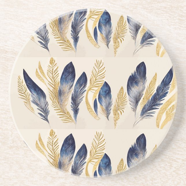 Porta-copos Pires de Cerâmica “Flor Botânica” (Frente)