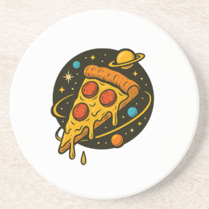 Porta-copos Pizza Galaxy - Fatia Cósmica de Flavor