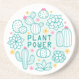 Porta-copos Plantas e flores