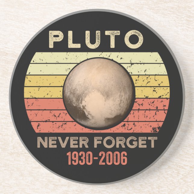 Porta-copos pluto nunca esquece, eris, lua, astronomia, astron (Frente)