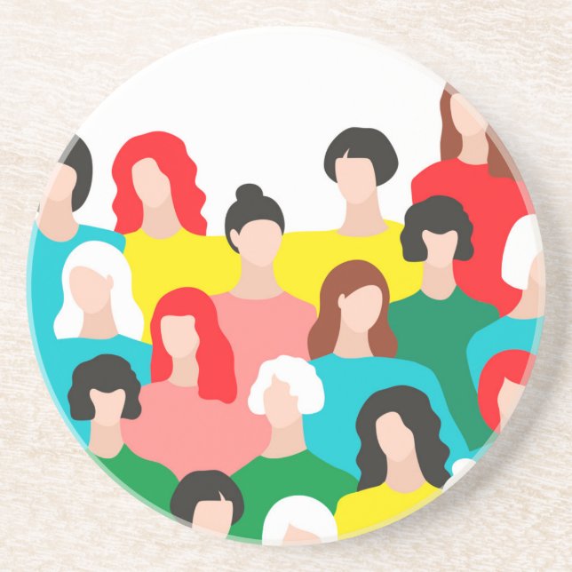 Porta-copos Poder das raparigas (Frente)