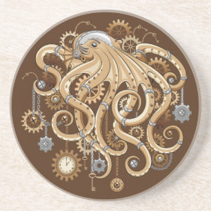 Porta-copos Polvo Steampunk Retro Fantasia Mecânica