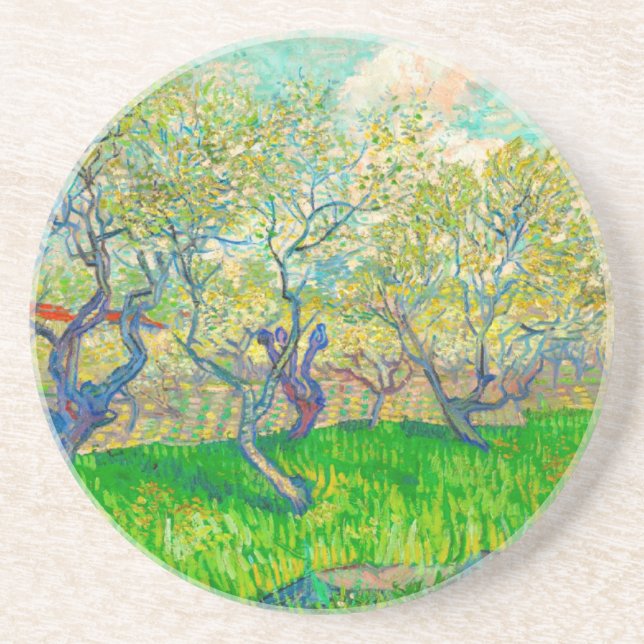 Porta-copos Pomar Vincent van Gogh em Blossom (Frente)