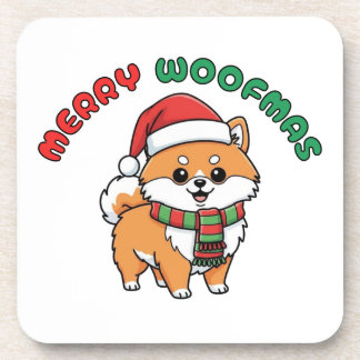 Porta copos Pomeraniana de Natal: Feliz Woofmas